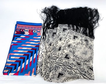 VINTAGE HERMES & JOHN GALLIANO SCARVES