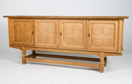ATTR. HENNING KJAERNULF DANISH OAK SIDEBOARD 1970S