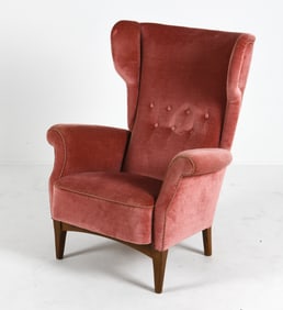 ATTR. FRITS HENNINGSEN M. 8023 MOHAIR LOUNGE CHAIR
