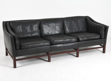 GEORG THAMS FOR GRANT DANISH LEATHER SOFA C. 1970S