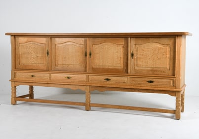 HENNING KJAERNULF DANISH OAK SIDEBOARD C. 1960S