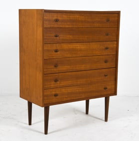 STYLE OF CARDINAL MOBLER TEAK CHEST OF DRAWERS