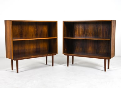 PAIR OF HJORNEBO DANISH ROSEWOOD BOOKCASES 1960S