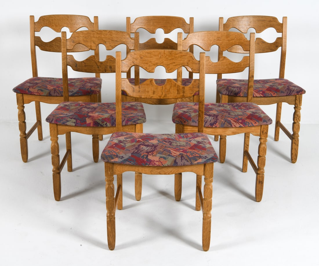 (6) ATTR. HENNING KJAERNULF "RAZORBLADE" CHAIRS (1 of 10)