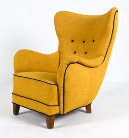 MANNER OF MOGENS LASSEN WINGBACK LOUNGE CHAIR