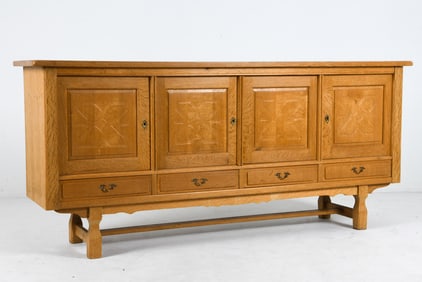ATTR. HENNING KJAERNULF DANISH OAK SIDEBOARD