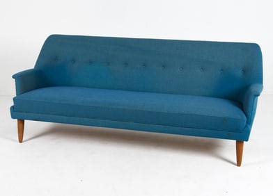 STYLE OF CARL MALMSTEN SWEDISH TEAK SOFA C. 1960S