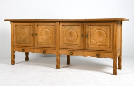 ATTR. HENNING KJAERNULF DANISH OAK SIDEBOARD 1970S