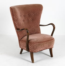 ALFRED CHRISTENSEN FOR SLAGELSE BEECH LOUNGE CHAIR