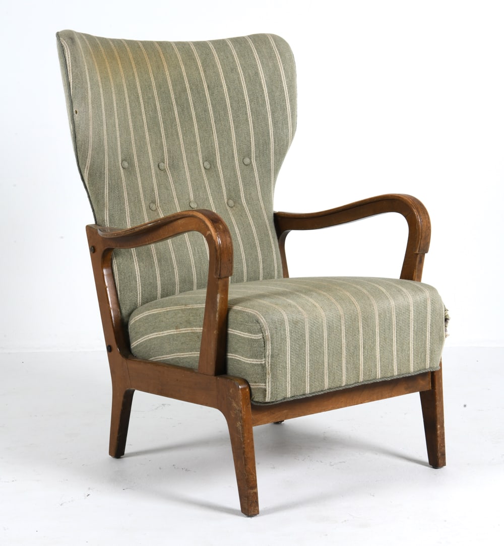 ALFRED CHRISTENSEN STYLE WINGBACK LOUNGE CHAIR (1 of 11)