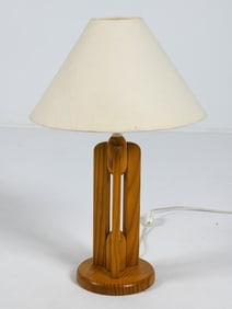 SWEDISH PINE TABLE LAMP C. 1970S