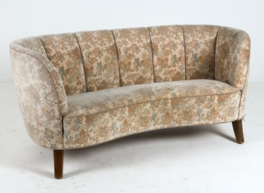 SLAGELSE STYLE DANISH BANANA SOFA C. 1950S