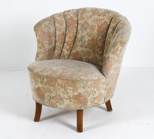 SLAGELSE STYLE DANISH COCKTAIL CHAIR C. 1960S