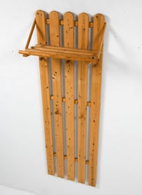KARIN MOBRING STYLE SWEDISH PINE COAT RACK C.1970S