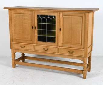 HENNING KJAERNULF STYLE DANISH OAK HIGHBOARD 1970S