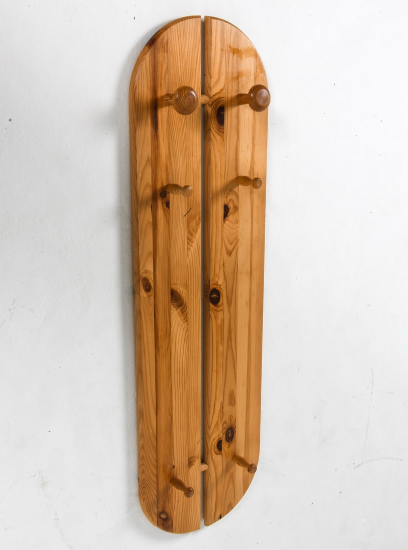 SWEDISH PINE COAT RACK C. 1970S (1 of 6)