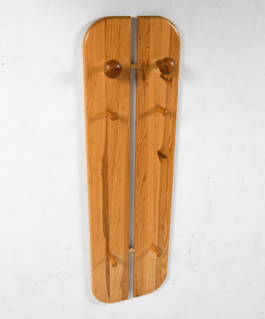 SWEDISH PINE COAT RACK C. 1970S (1 of 6)