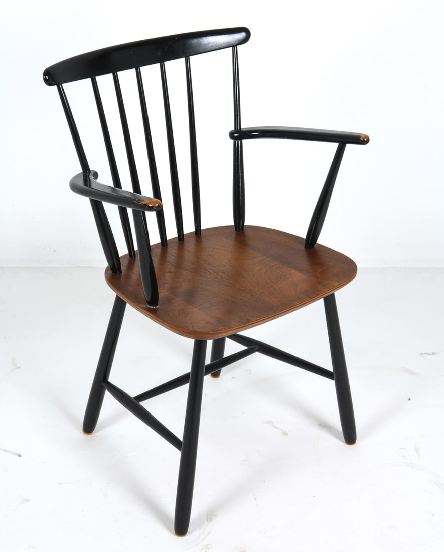 POUL VOLTHER DANISH BEECH & TEAK ARMCHAIR C. 1960S (1 of 15)
