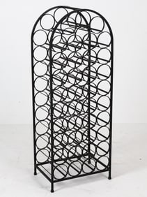 ARTHUR UMANOFF FOR SHAVER HOWARD IRON WINE RACK