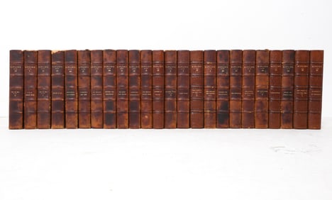 RUDYARD KIPLING LEATHER BOUND BOOKS 1898 24 VOLS