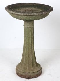 VINTAGE CEMENT BIRD BATH