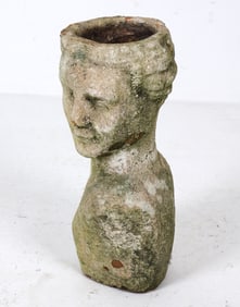 OUTDOOR CEMENT HEAD PLANTER