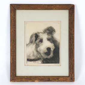 1932 TERRIER PRINT BY E. RUBIN