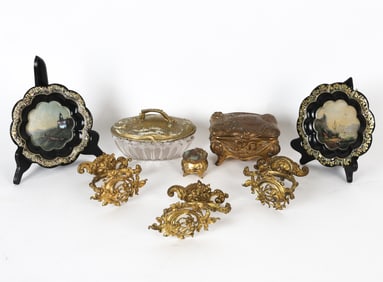 ANTIQUE DECORATIVE GROUPING