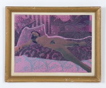 1960S ABSTRACT NUDE PRINT