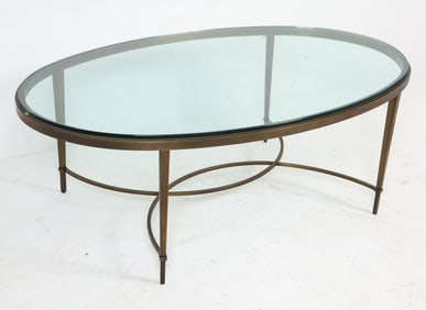 CONTEMPORARY COFFEE TABLE WITH GLASS TOP
