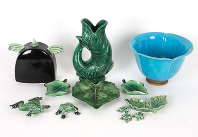 EUROPEAN DECORATIVE CERAMIC GROUPING