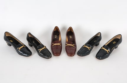 VINTAGE GUCCI LOAFER & PUMP GROUPING