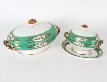 PAIR OF FRENCH PORCELAIN TUREENS