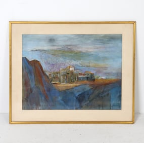 RITA LEFF (1907?1979) ABSTRACT LANDSCAPE M/M