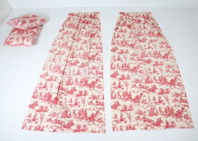 TOILE DE JOUY CURTAIN AND PILLOW GROUP