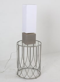 CB2 AGGIE TABLE LAMP & SIDE TABLE