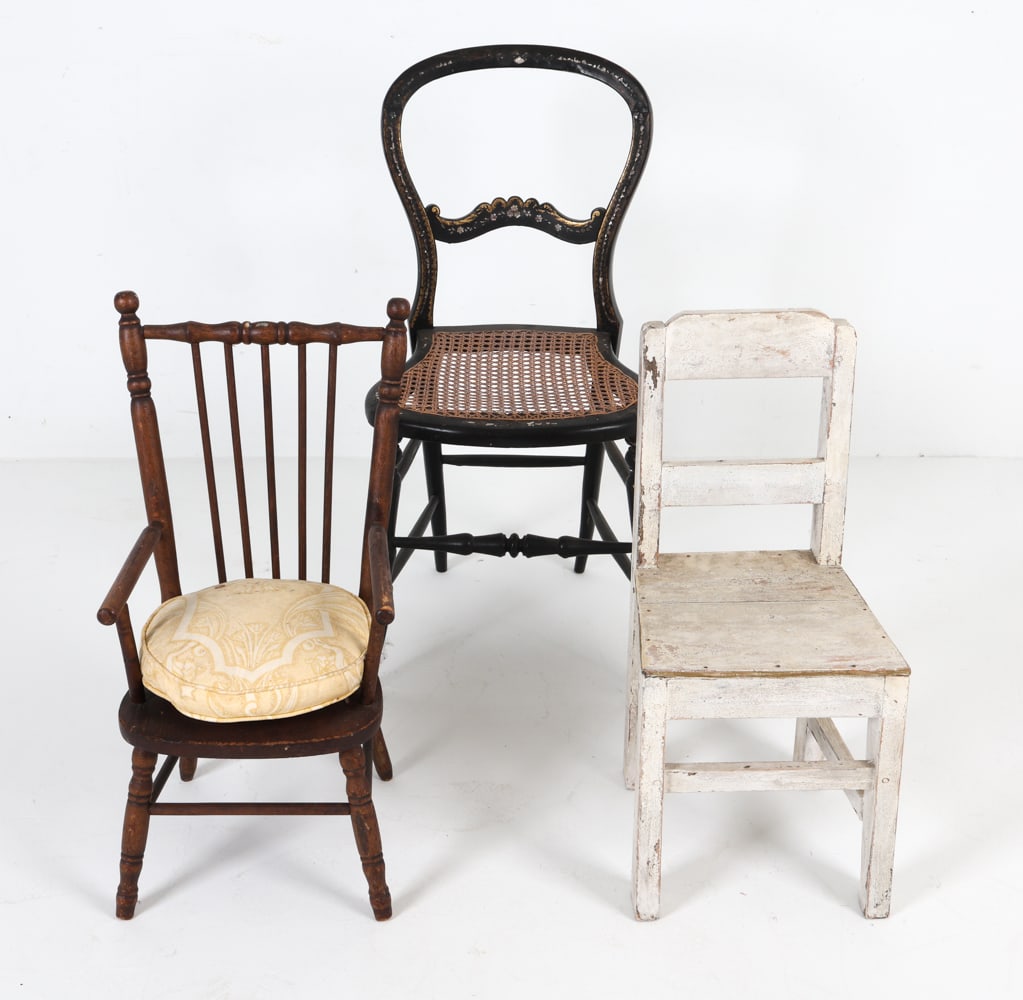 ANTIQUE CHILDS CHAIR GROUPING (1 of 13)