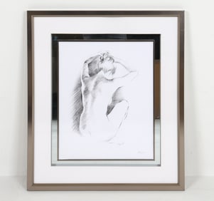 DEBORAH PEARCE GRAPHITE NUDE FIGURE DRAWING