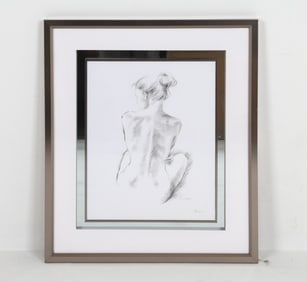 DEBORAH PEARCE GRAPHITE NUDE FIGURE DRAWING