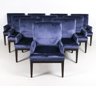 Dimensions: H 38.5" x W 24" x D 25" S.H. 19" Condition: With light wear including rubs to