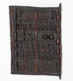 AFRICAN CARVED WOODEN GRAIN DOOR