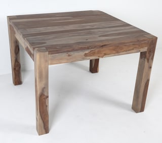 CONTEMPORARY SQUARE WALNUT BREAKFAST TABLE