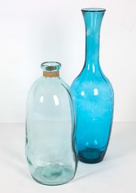 Contemporary. Description: (larger) H 39.5" x Dia. 11.5" Condition: Wear consistent with age and