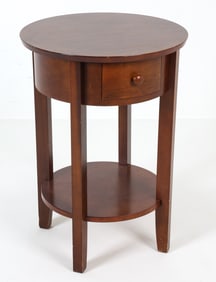 Labeled underneath. Description: H 28" x Dia. 19.75" Condition: Showing signs of wear including