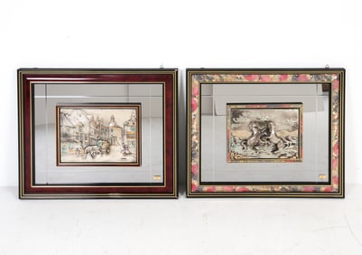 Labeled lower right Dimensions: (frame) H 24" x W 28.5" x D 2" (sight) H 10.75" x W 13.75"