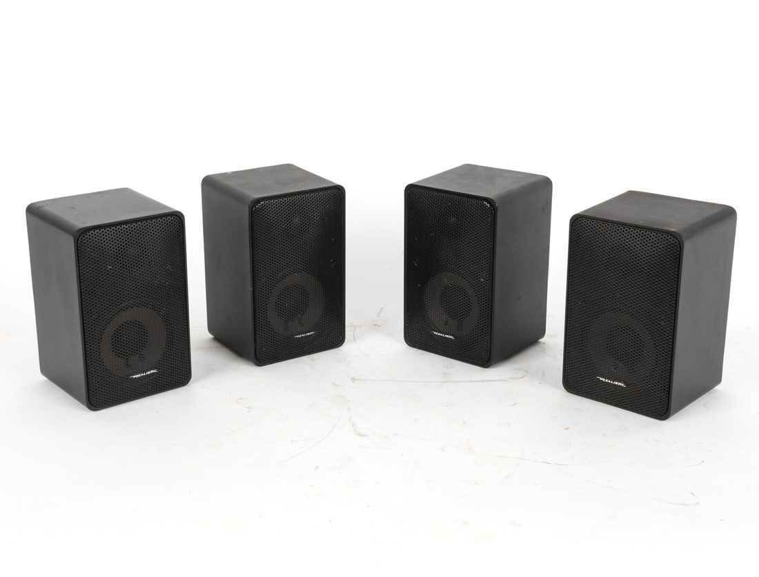 (4) Speakers in group. Feature cast metal enclosures, good quality. Excellent sound for size. (1 of 10)