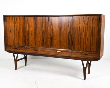 KURT OSTERVIG STYLE ROSEWOOD SIDEBOARD C. 1960S