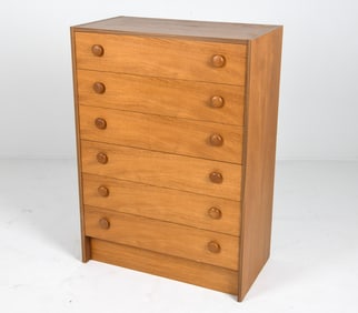 SVEN LARSSON STYLE TEAK CHEST OF DRAWERS C. 1980S