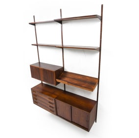 KAI KRISTIANSEN DANISH ROSEWOOD WALL SYSTEM 1960S