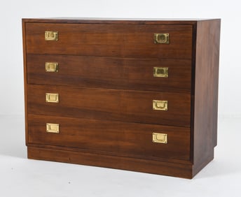 REOVAL CAMPAIGN STYLE ROSEWOOD CHEST OF DRAWERS